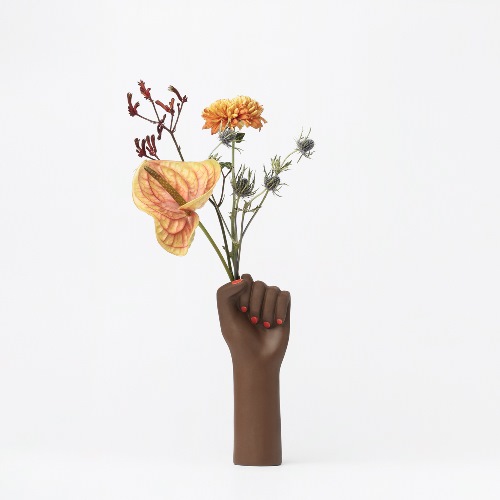 Girl Power Vase - Small Black